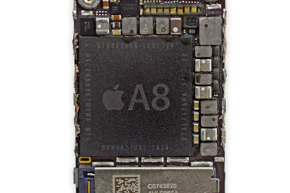 система-на-чипе Apple A8 (взято с ifixit.com)