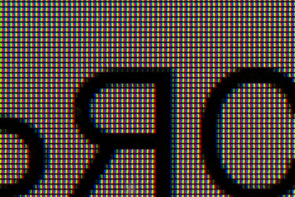 структура пикселей экрана Meizu M1 Metal